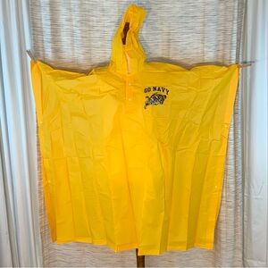 United States Naval Academy Yellow Rain Poncho “Go Navy”.